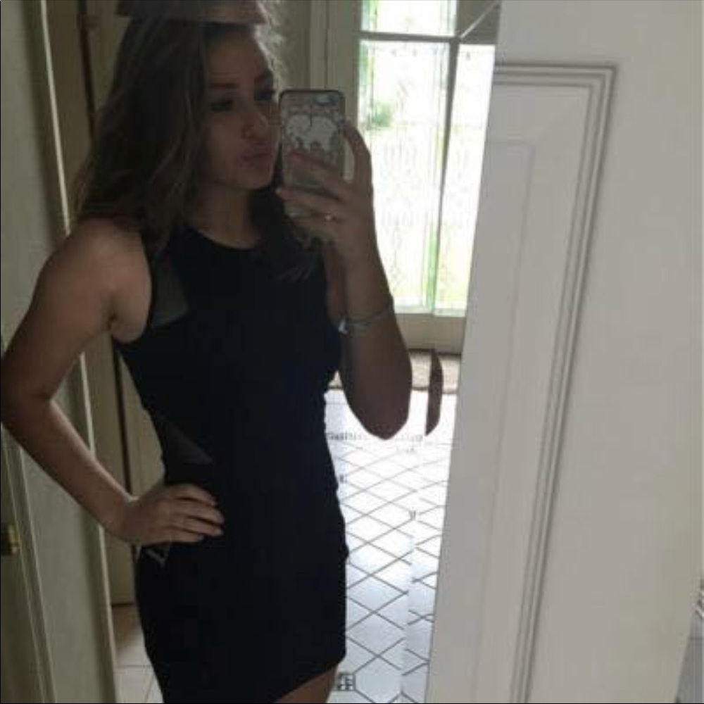 Black/mesh tight Homecoming/Prom dress